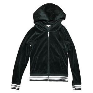 2000s Black Juicy Velour Tracksuit Jacket